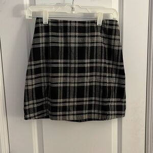 Plaid mini skirts - love on hanger - size 5 for both